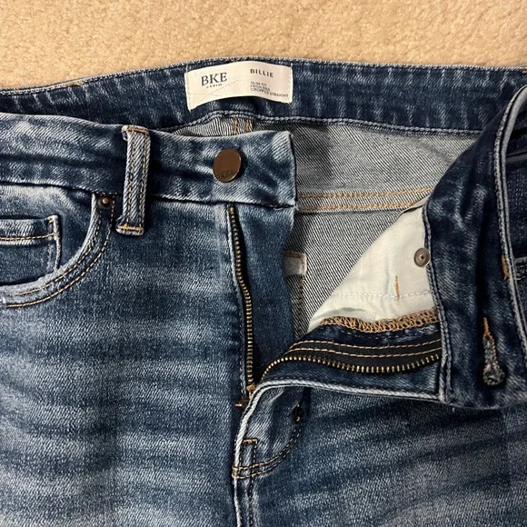 BKE Billie slim fit straight leg cropped jeans - Picture 5 of 9